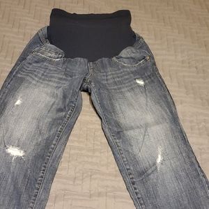 Motherhood Hood Maternity over belly jean capris